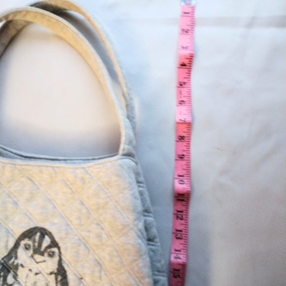 Aerie Quilted Owl Gray Tote Bag - Picture 7 of 9